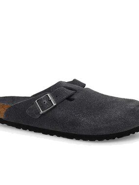 Romika Suede Clog Mule Size 40 dark gray